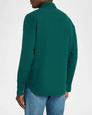 Tom Ford Men's Cotton and Cashmere Pocket Sport Shirt | Thumbnail 3