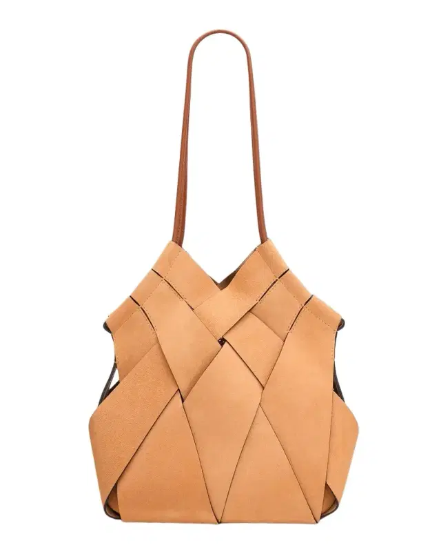 Ulla Johnson Charlotte Woven Suede Shoulder Bag