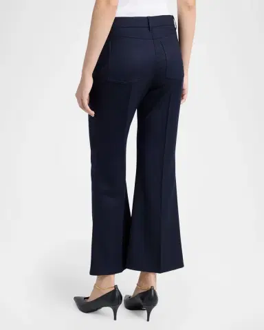 Stella McCartney Mid-Rise Wool Kickflare Crop Pants | Thumbnail 2