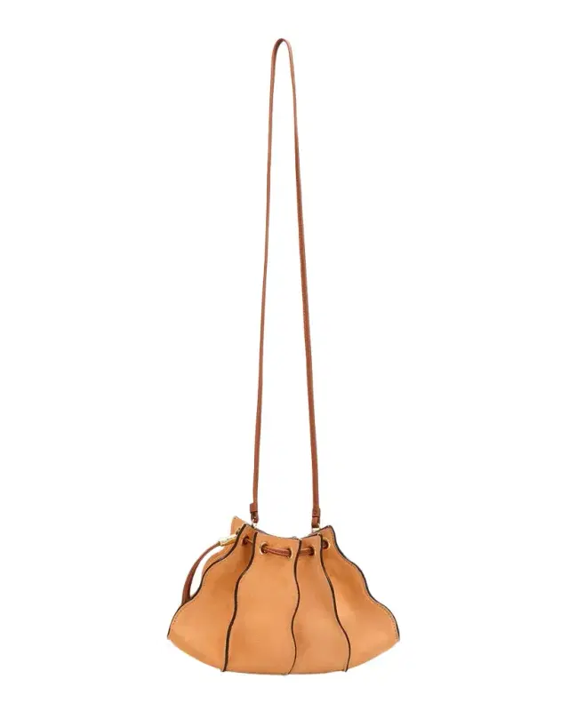 Ulla Johnson Adria Small Wavy Suede Crossbody Bag