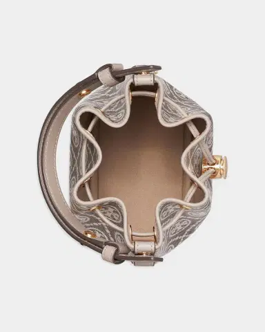 Tory Burch T Monogram Coated Canvas Mini Bucket Bag | Thumbnail 4 Tory Burch T Monogram Coated Canvas Mini Bucket Bag | Thumbnail 4