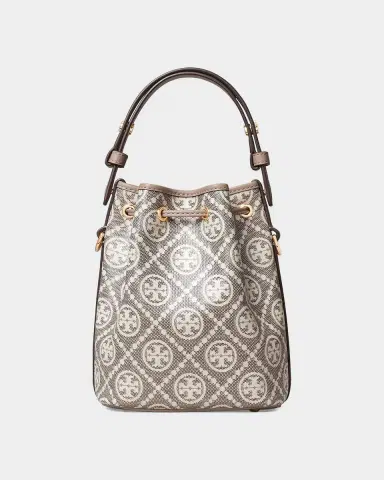 Tory Burch T Monogram Coated Canvas Mini Bucket Bag | Thumbnail 7 Tory Burch T Monogram Coated Canvas Mini Bucket Bag | Thumbnail 7