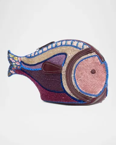 Staud Pesce Beaded Fish Clutch Bag | Thumbnail 2 Staud Pesce Beaded Fish Clutch Bag | Thumbnail 2
