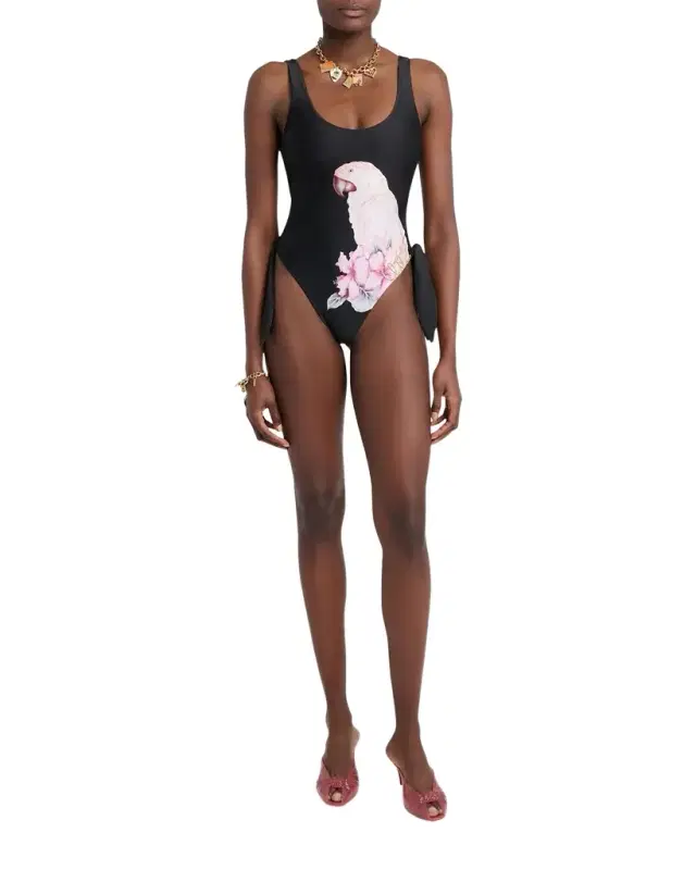 Chloe Parrot Print One-Piece Swimsuit