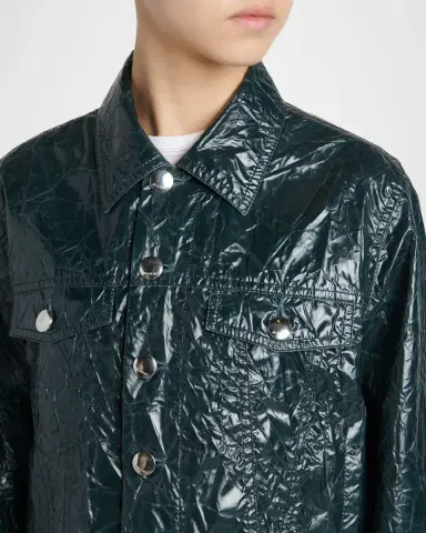 Marni Glossy Crinkled Jacket | Thumbnail 4 Marni Glossy Crinkled Jacket | Thumbnail 4
