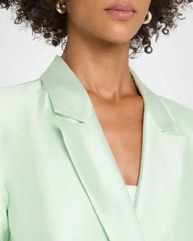 CYNTHIA ROWLEY Double-Breasted Silk-Wool Jacket | Thumbnail 5 CYNTHIA ROWLEY Double-Breasted Silk-Wool Jacket | Thumbnail 5