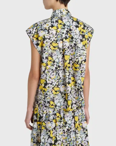 Marni Floral Tie-Neck Blouse | Thumbnail 2 Marni Floral Tie-Neck Blouse | Thumbnail 2