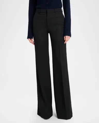 Chloé Wool Flared Trousers | Thumbnail 3 Chloé Wool Flared Trousers | Thumbnail 3