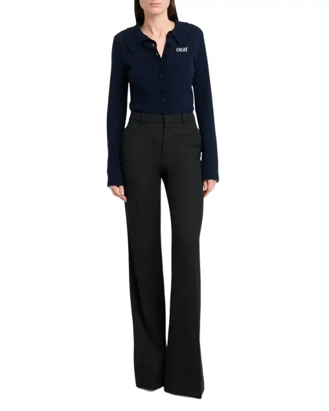 Chloe Wool Flared Trousers
