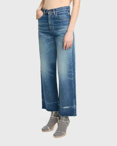 Chloé Mid-Rise Straight-Leg Raw-Hem Ankle Jeans | Thumbnail 3