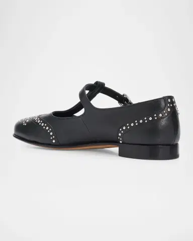 Church's Opal Met Studded Leather Mary Jane Ballerina Flats | Thumbnail 2 Church's Opal Met Studded Leather Mary Jane Ballerina Flats | Thumbnail 2