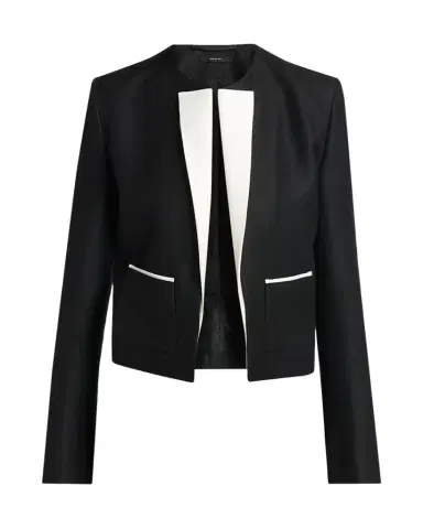Tom Ford Contrast Silk-Lapel Open Jacket | Thumbnail 1 Tom Ford Contrast Silk-Lapel Open Jacket | Thumbnail 1