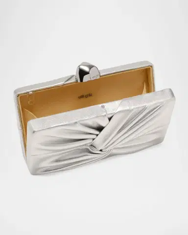 Cult Gaia Lisse Twisted Metallic Leather Clutch Bag | Thumbnail 5 Cult Gaia Lisse Twisted Metallic Leather Clutch Bag | Thumbnail 5