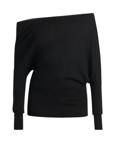 Tom Ford Wool-Silk Asymmetric Off-Shoulder Sweater | Thumbnail 1 Tom Ford Wool-Silk Asymmetric Off-Shoulder Sweater | Thumbnail 1