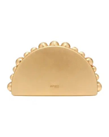 Cult Gaia Gili Crescent Metallic Leather Clutch BAg | Thumbnail 1 Cult Gaia Gili Crescent Metallic Leather Clutch BAg | Thumbnail 1