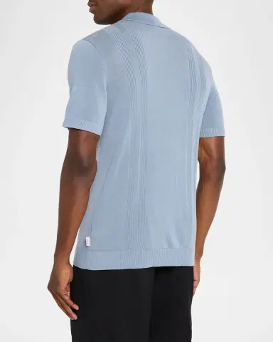 Onia Rib-Knit Polo Shirt | Thumbnail 3