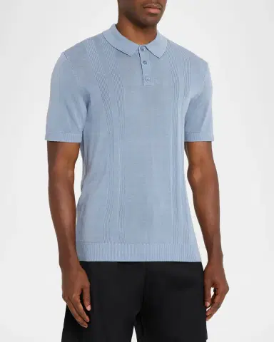 Onia Rib-Knit Polo Shirt | Thumbnail 4