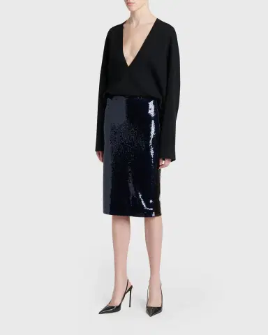 Tom Ford Two-Tone Sequined Pencil Skirt | Thumbnail 2 Tom Ford Two-Tone Sequined Pencil Skirt | Thumbnail 2