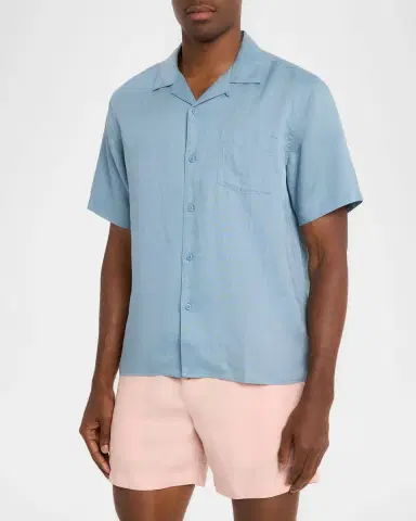 Onia Air Linen-Blend Camp Shirt | Thumbnail 4