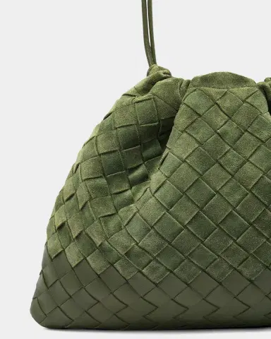 Bottega Veneta Dustbag Medium Suede Shoulder Bag | Thumbnail 4 Bottega Veneta Dustbag Medium Suede Shoulder Bag | Thumbnail 4
