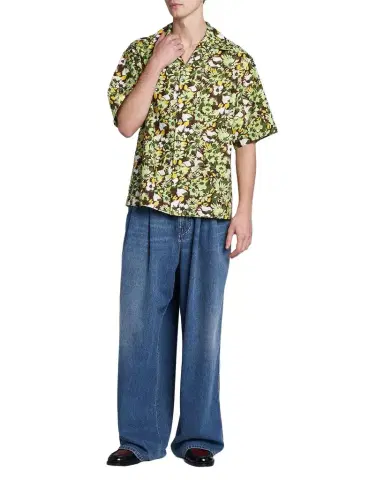 Marni Men's Multicolor Floral Cotton Camp Shirt | Thumbnail 1 Marni Men's Multicolor Floral Cotton Camp Shirt | Thumbnail 1
