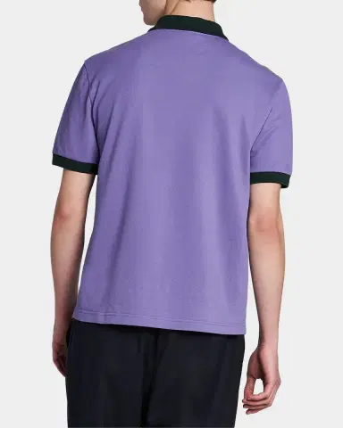 Marni Men's Short-Sleeve Cotton Pique Polo Shirt | Thumbnail 3