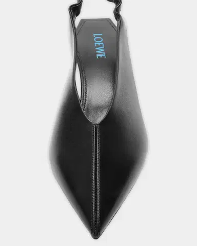 Loewe 45mm Origami Cubic Leather Slingback Pumps | Thumbnail 3