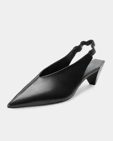 Loewe 45mm Origami Cubic Leather Slingback Pumps | Thumbnail 5