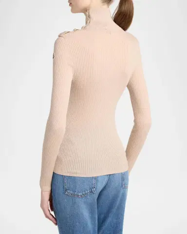 Moncler Ribbed Wool Turtleneck | Thumbnail 2 Moncler Ribbed Wool Turtleneck | Thumbnail 2