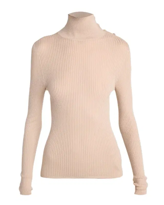 Ribbed Wool Turtleneck
