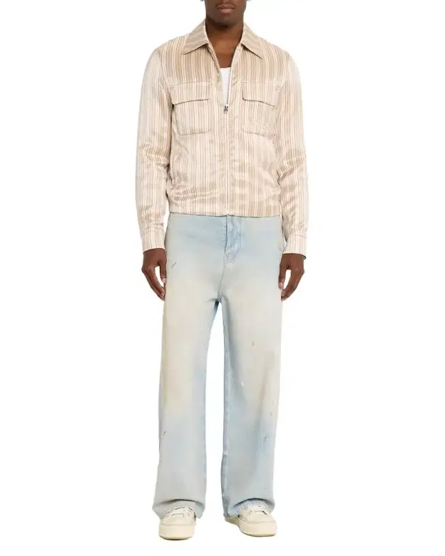Men 's Multi-Stripe Full-Zip Blouson