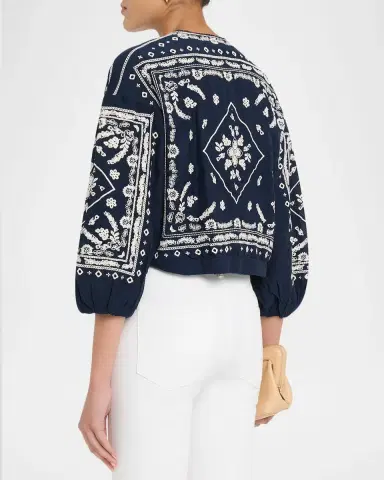 Veronica Beard Drake Embroidered Jacket | Thumbnail 3 Veronica Beard Drake Embroidered Jacket | Thumbnail 3