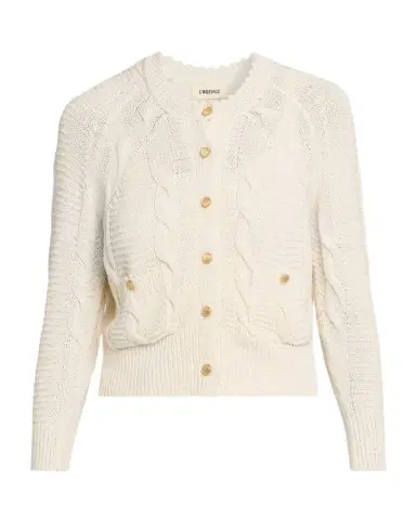 L'Agence Darcy Cable-Knit Cardigan | Thumbnail 1 L'Agence Darcy Cable-Knit Cardigan | Thumbnail 1