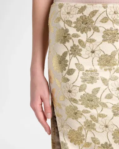 Saint Laurent Brocade Midi Skirt | Thumbnail 4 Saint Laurent Brocade Midi Skirt | Thumbnail 4