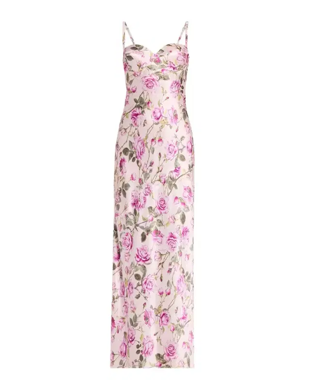 Sayla Bias-Cut Silk Gown
