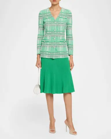 Misook Soft Knit Flared Midi Skirt | Thumbnail 2