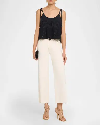 Ramy Brook Elsie Embroidered Shoulder-Tie Top | Thumbnail 2 Ramy Brook Elsie Embroidered Shoulder-Tie Top | Thumbnail 2