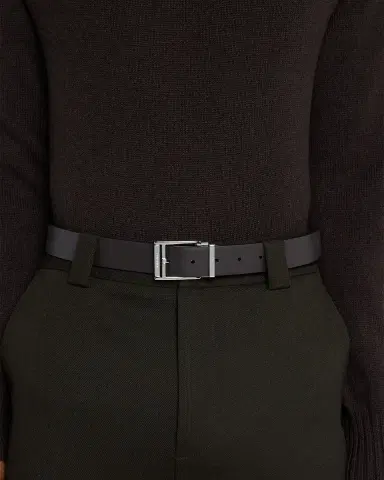 Ferragamo Men's Reversible Leather Resin-Buckle Belt | Thumbnail 3