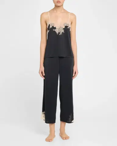 Natori Enchant Cropped Lace-Trim Cami Pajama Set | Thumbnail 2