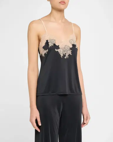 Natori Enchant Cropped Lace-Trim Cami Pajama Set | Thumbnail 4