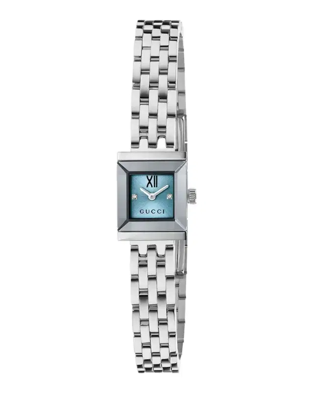 Gucci G-Frame 14x18mm Watch, Light Blue