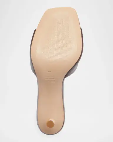 Schutz 75mm Leena Leather Bamboo-Heel Mules | Thumbnail 7
