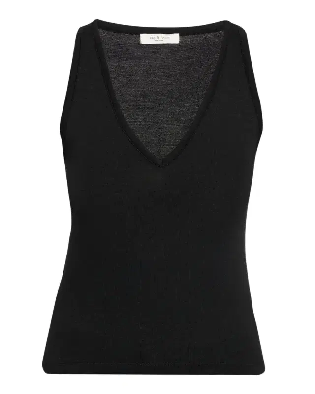 Rag & Bone The Knit V-Neck Tank Top