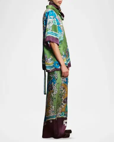 ALÉMAIS Nanci Silk Wide-Leg Pants | Thumbnail 3