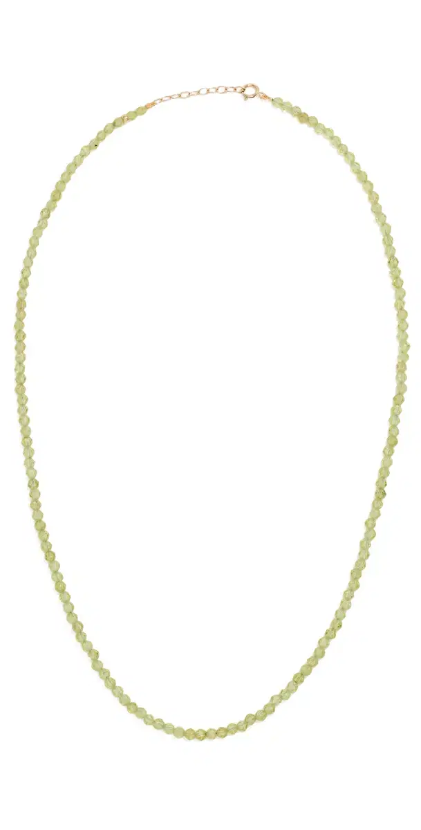 JIA JIA August Peridot Beaded Necklace Peridot One Size