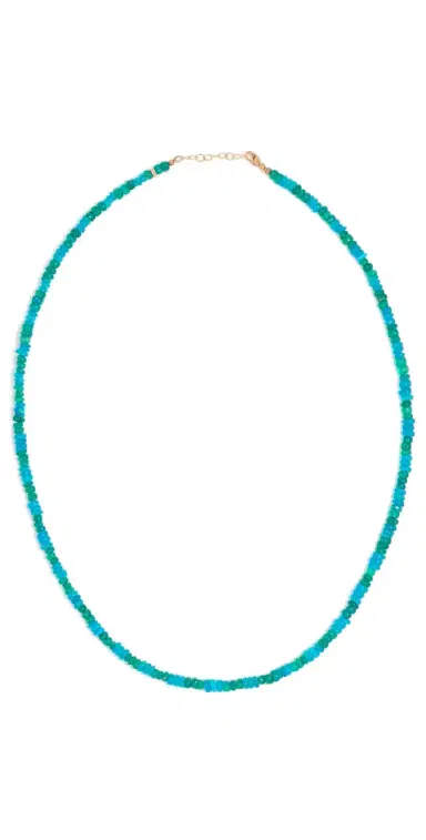 JIA JIA 14k Mini Blue Green Stripe Opal Necklace | Thumbnail 1