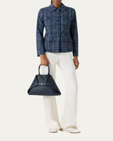 Akris Delia Buttoned Tweed Jacket | Thumbnail 2 Akris Delia Buttoned Tweed Jacket | Thumbnail 2