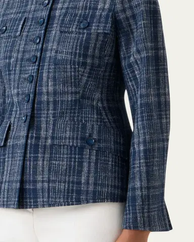 Akris Delia Buttoned Tweed Jacket | Thumbnail 5 Akris Delia Buttoned Tweed Jacket | Thumbnail 5