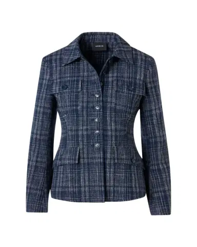 Akris Delia Buttoned Tweed Jacket | Thumbnail 1 Akris Delia Buttoned Tweed Jacket | Thumbnail 1