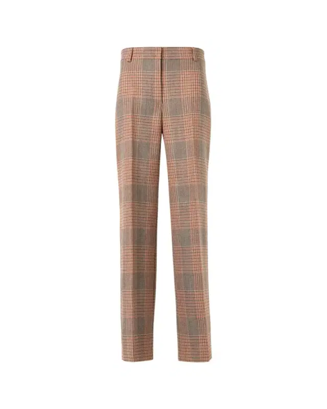Akris punto Chiaro Glen Check Heavy Wool Twill Pants